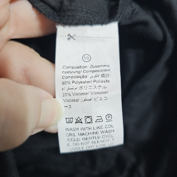 AEL AMY ENJOY LIFE Women's Black High Waisted Pants Pockets Size XS Front Seam. - Picture 9 of 10